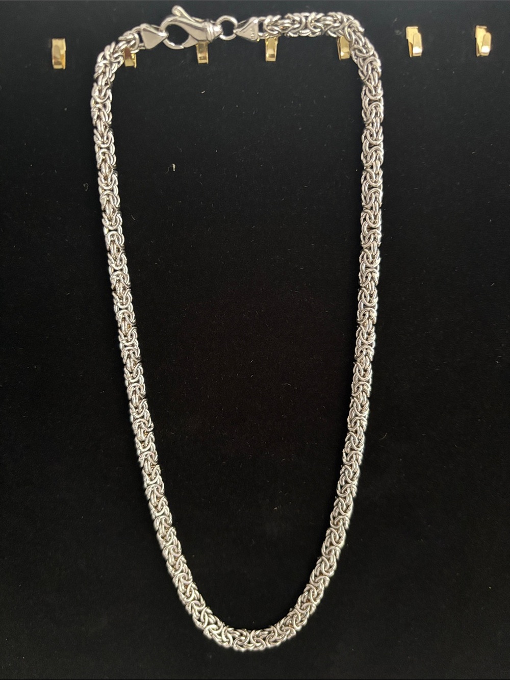 .925 Sterling Silver Byzantine Chain 2205AR Italy